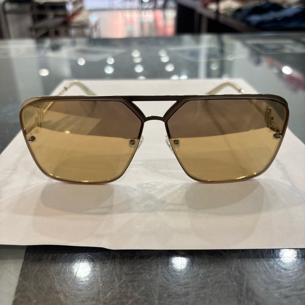 Le Specs Metazoic Gold Sunglasses - Picture 2 of 3